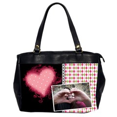 Love - Oversize Office Handbag - Oversize Office Handbag (2 Sides)