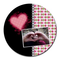 Love - Mousepad - Collage Round Mousepad