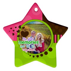My Best Memories - Ornament - Star Ornament (Two Sides)