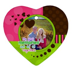 My Best Memories - Ornament - Heart Ornament (Two Sides)