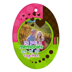 My Best Memories - Ornament - Oval Ornament (Two Sides)