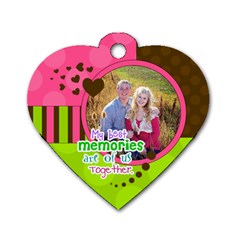 My Best Memories - Heart Dog Tag - Dog Tag Heart (One Side)
