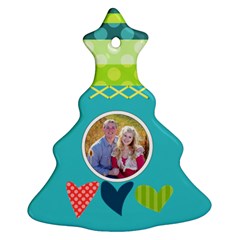 Playful Hearts - Christmas Tree Ornament (Two Sides)