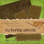 Burlap Pieces - Embellishments  Elements