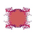 Swirl frame pink purp