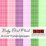 Baby Plaid Background Papers