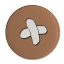 button brown threaded