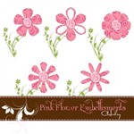 Pink Flower Embellishment