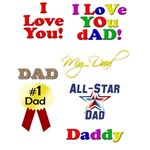 Fathers Day Headings, Titles, Lettering