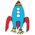 rocket sticker