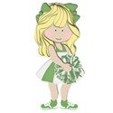 cheerleader green and white1a