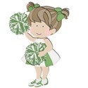 cheerleader green and white2a