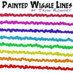 Painted Wiggle Lines