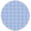 dark blu matte circle
