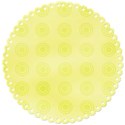 yellow round matte