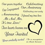 wedding,engagement & anniversary word art
