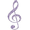 Redhead Scraps - Purple Glitter Note