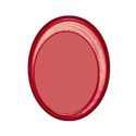 oval frame red flip