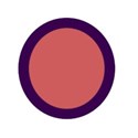 frame round purple