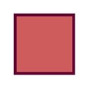 frame square  deep pink