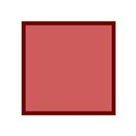 frame square dark red