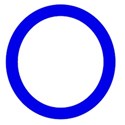  circle bright blue