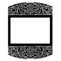 large scroll frame black