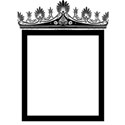 flourish crown frame black