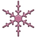 pink snowflake brad