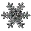 snowflake cast pewter brad