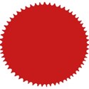 red round stamp
