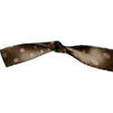 brown dotted ribbon