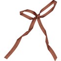 brown ribbon bow 