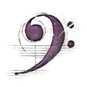 purple bass clef