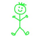green stick guy