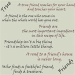Friendship sayings & quotes - free for 2 weeks