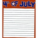 4TH OF JULY  NOTE CARD