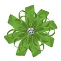Sweet Sister_ribbon diamond green