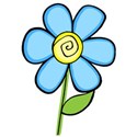 Large blue Flower