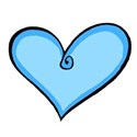 Small Blue heart