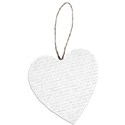 hanging white words heart