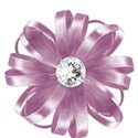 pink ribbon bow diamond
