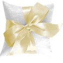 white yellow pillow