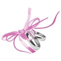 wedding rings silver ribbon