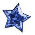 star glitter blue