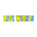 best wishes baby blue and yellow