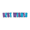 best wishes purple and blue