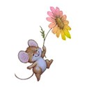 rainbow daisy mouse