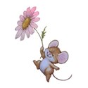 Pink daisy mouse 2