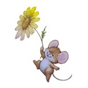 Yellow daisy mouse 2